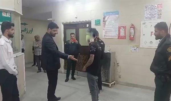 اقدام سریع نیروی انتظامی ؛ ضارب مامور حراست بیمارستان ۲۲ بهمن مسجدسلیمان بازداشت شد