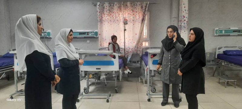 پنجمین بازدید میدانی مدیر شبکه بهداشت و درمان مسجدسلیمان از بخش‌های دیالیز و تالاسمی