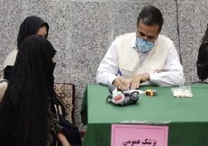 ۱۲۷۵ بیمار مسجدسلیمانی توسط گروه جهادی امام رضا (ع) به صورت رایگان  ویزیت شدند